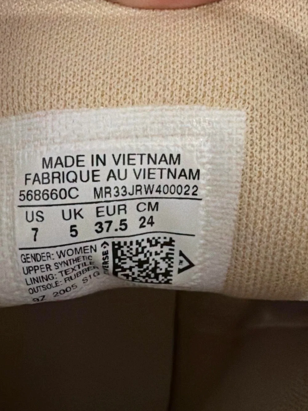 Converse High Top Sneakers in Beige with White Soles - Picture 4 of 4